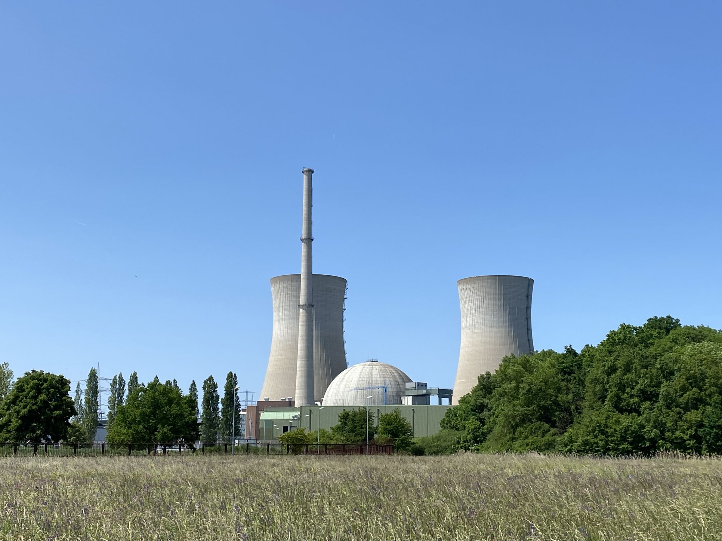 ©Detlev Reusch| Kernkraftwerk Grafenrheinfeld am Tag der Sprengung 2024